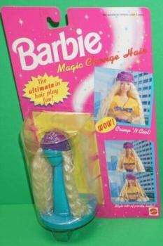 Mattel - Barbie - Magic Change Hair - Crimp 'N Cool - парик